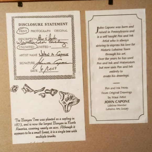 Banyon tree print wall picture from Maui - Picture 3 of 3